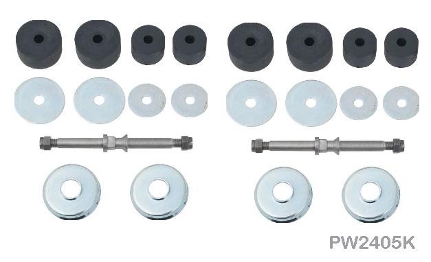 Engine Mount Kit: 55-57 Chev w/ Original 6 &